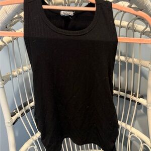 Garage black Sleeveless Ribbed Top